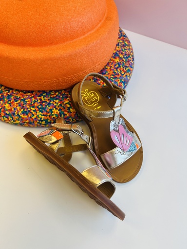 Sandaal plagette papillon